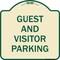 Signmission Guest and Visitor Parking Heavy-Gauge Aluminum Architectural Sign, 18" x 18", TG-1818-23933 A-DES-TG-1818-23933 - alternate 1